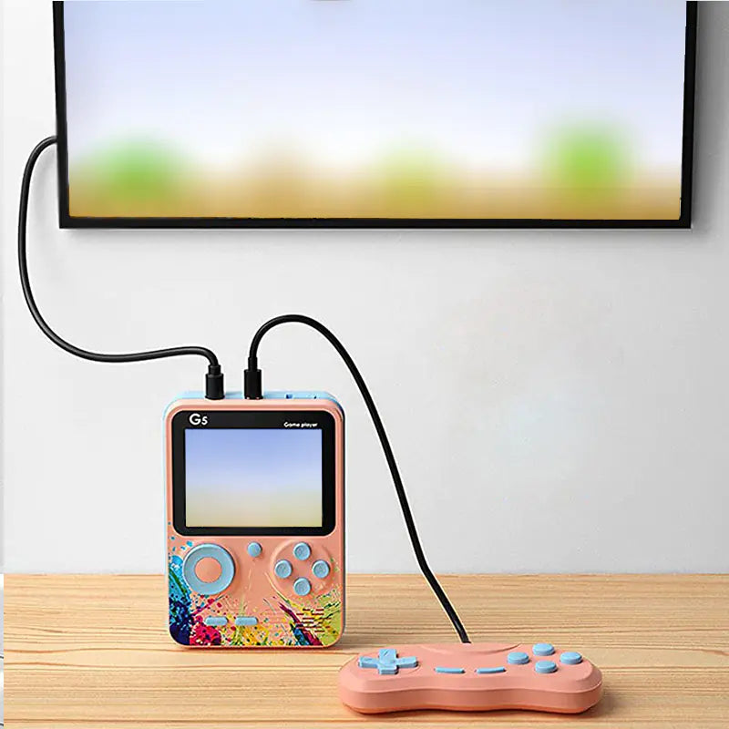 Portable Retro Game Console for 2 Players with 500 Games