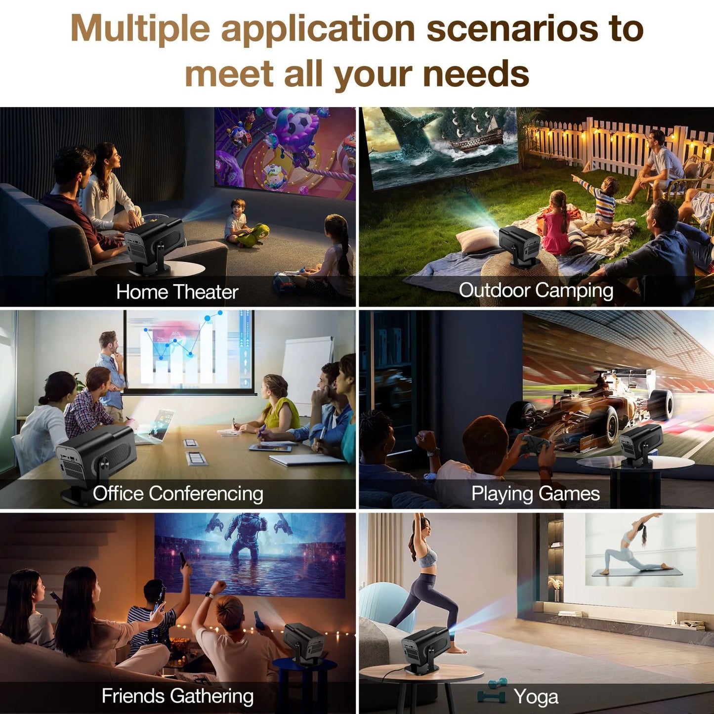 Android Projector Game Console Home Portable