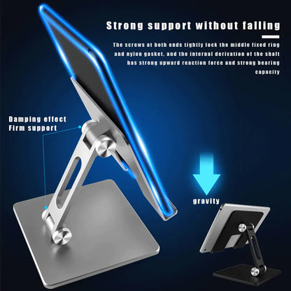 Adjustable Alloy Tablet and Phone Desktop Stand
