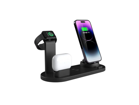 15W 4-in-1 Wireless Charger for Phones, Earbuds, Watches