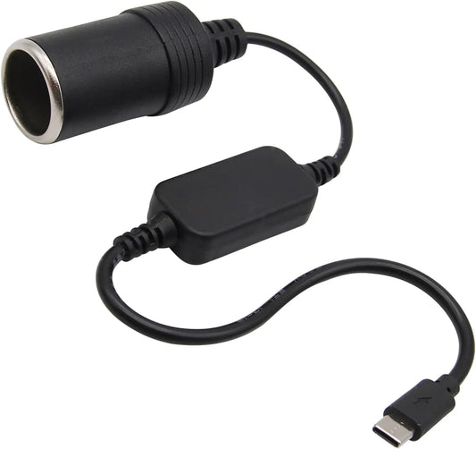 USB-C to Car Adapter 12V Power Cable