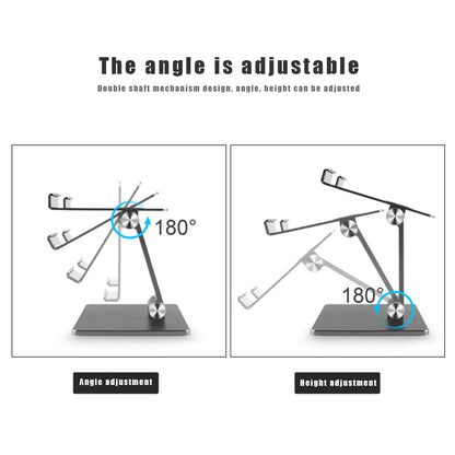 Adjustable Alloy Tablet and Phone Desktop Stand
